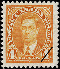Roi Georges VI 1937 - Timbre du Canada