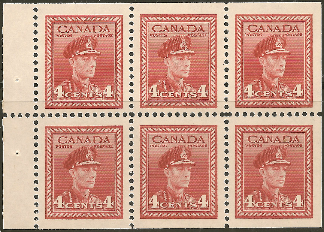King George VI - 4 cents 1943 - Canadian stamp  - 254a