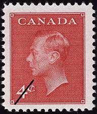 Roi Georges VI 1950 - Timbre du Canada