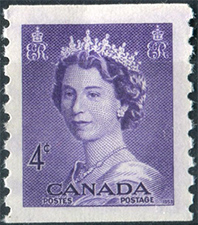 Reine Elizabeth II 1953 - Timbre du Canada