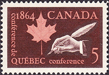 Conférence de Québec 1964 - Timbre du Canada