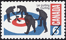 Le curling  1969 - Timbre du Canada