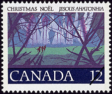 Le choeur angélique 1977 - Timbre du Canada