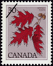 Chêne rouge, Quercus rubra 1978 - Timbre du Canada