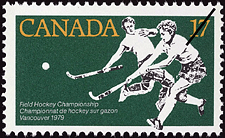 Championnat de hockey sur gazon, Vancouver, 1979 1979 - Timbre du Canada