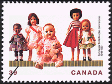 Poupées commerciales, 1940-1960 1990 - Timbre du Canada