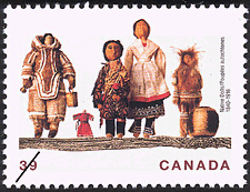 Poupées autochtones, 1840-1916 1990 - Timbre du Canada