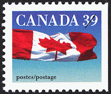 Le drapeau 1990 - Timbre du Canada