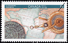 La rencontre 1992 - Timbre du Canada
