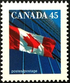 Le drapeau 1995 - Timbre du Canada