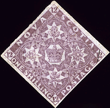 Crown and Floral Emblems 1851 - Canadian stamp