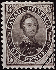 Timbre de 1859 - Prince Albert - Timbre du Canada
