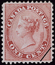 Queen Victoria  1859 - Canadian stamp
