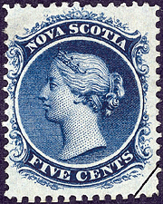 Timbre de 1860 - Reine Victoria - Timbre du Canada
