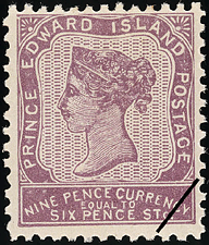 Queen Victoria 1861 - Canadian stamp