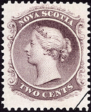 Timbre de 1863 - Reine Victoria - Timbre du Canada