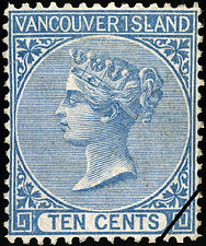 Queen Victoria 1865 - Canadian stamp