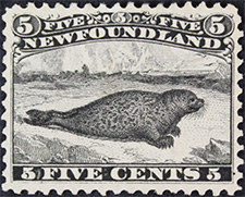 Harp Seal 1868 - Canadian stamp