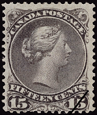 1868 - Queen Victoria  - Canadian stamp - Stamps of Canada