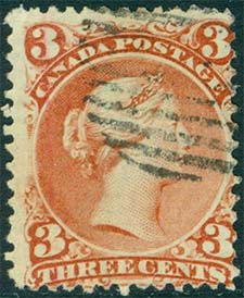 Queen Victoria  1868 - Canadian stamp