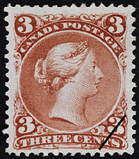 1868 - Reine Victoria - Canadian stamp - Stamps of Canada