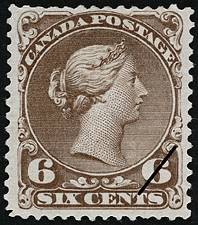 Queen Victoria  1868 - Canadian stamp