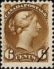 1872 - Reine Victoria - Canadian stamp - Stamps of Canada