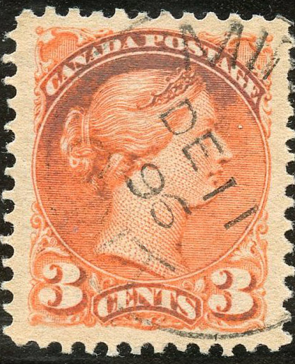 Stampsandcanada - Queen Victoria - 3 cents 1888 - Stamps of Canada ...