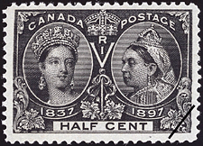 1897 - Reine Victoria - Canadian stamp - Stamps of Canada