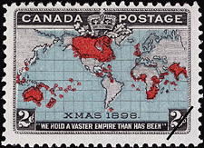 XMAS 1898 - Blue 1898 - Canadian stamp