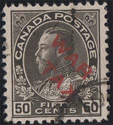 Timbre de 1915 - Roi Georges V - Timbre du Canada