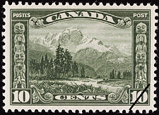 Mount Hurd 1928 - Canadian stamp