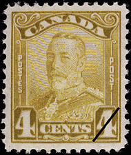 1929 - Roi Georges V  - Canadian stamp - Stamps of Canada