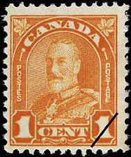 Timbre de 1930 - Roi Georges V - Timbre du Canada