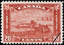 1930 - Harvesting  - Canadian stamp - Stamps of Canada