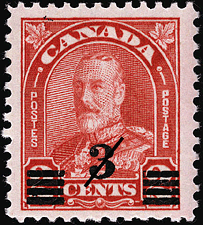 1932 - Roi Georges V - Canadian stamp - Stamps of Canada