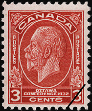 King George V 1932 - Canadian stamp