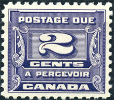 1933 - Postage Due - Canadian stamp - Stamps of Canada