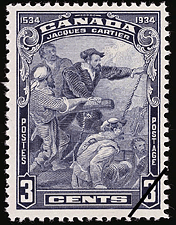 Jacques Cartier 1934 - Canadian stamp