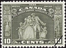 1934 - Loyalists - Canadian stamp - Stamps of Canada