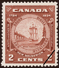 1934 - New Brunswick - Canadian stamp - Stamps of Canada