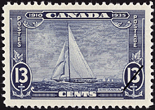 Timbre de 1935 - Britannia  - Timbre du Canada