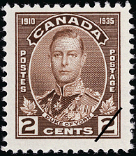 Timbre de 1935 - Duc de York - Timbre du Canada
