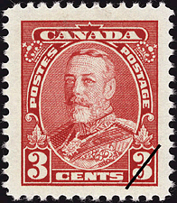 King Georges V 1935 - Canadian stamp