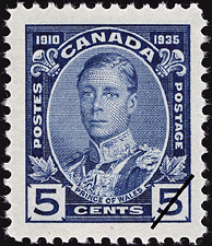 Timbre de 1935 - Prince de Galles - Timbre du Canada