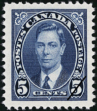 1937 - King George VI  - Canadian stamp - Stamps of Canada