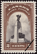 Timbre de 1939 - National Memorial - Timbre du Canada