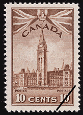 1942 - Parliament - Canadian stamp - Stamps of Canada