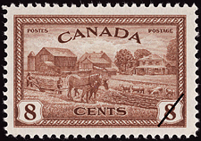 1946 - Farm Scene - Canadian stamp - Stamps of Canada
