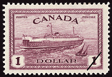 Train Ferry 1946 - Canadian stamp